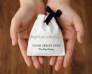 Custom Printed Suede European Jewelry Packaging <b>Drawstring</b> <b>Pouches</b> Custom Logo Silk Screen Printing Heat Transfer for Gift Use - Product Image 1