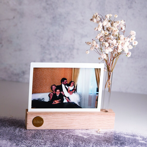 Marco de fotos personalizado OEM Ajuste de mesa de madera Regalo de aniversario Soporte de foto personalizado Regalo de cumpleaños de madera Marco <span class=keywords><strong>Polaroid</strong></span> - Product Image 4