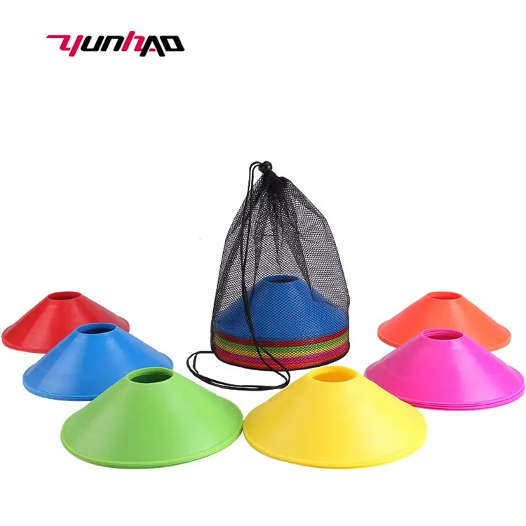 YC Wholesale cheaper durable soft sports products football training agility marker disc soccer cones