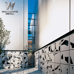 Système de façade mur-rideau en aluminium composite de 4 mm et 3 mm, panneau en aluminium laminé, style design moderne pour projets - Product Image 4