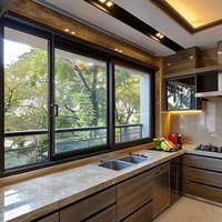 Ventana corredera de alta calidad puertas y ventanas de tamaño completo accesorios ventanas del hogar puertas y ventanas de aluminio para deslizamiento