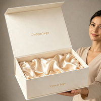 Boîte en papier rigide avec logo personnalisé, emballage cadeau magnétique de luxe pour cosmétiques, chaussures, vêtements, grandes boîtes d'emballage cadeau en carton