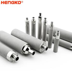Hengko דיוק גבוהה 1 2 5 10 מיקרון ss 316l קושי מאוד נקבובי אלמנט מתכת נקבובי מסנן אוויר דחוס מחסנית מסנן אוויר דחוס - Product Image 3