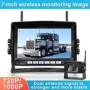 Wireless Reverse Backup <b>Camera</b> System AHD 720P 7 Inch Split Screen Monitor Recording for Truck Traile YB- Wireless-7-X38 - Product Image 5