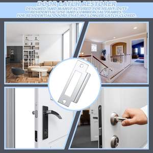 दरवाज़ा लॉक के लिए कस्टम उच्च सुरक्षा स्टेनलेस स्टील सिल्वर जिंक मिश्र धातु दरवाज़ा फ़्रेम रक्षक स्ट्राइक प्लेट्स - Product Image 5