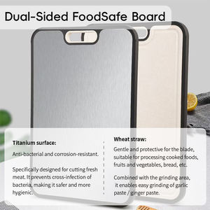 Nueva Tabla de Cortar WDF de Titanio 201+Paja de Trigo Acero Inoxidable y Aluminio, Tablas de Cortar para Sublimación - Product Image 6
