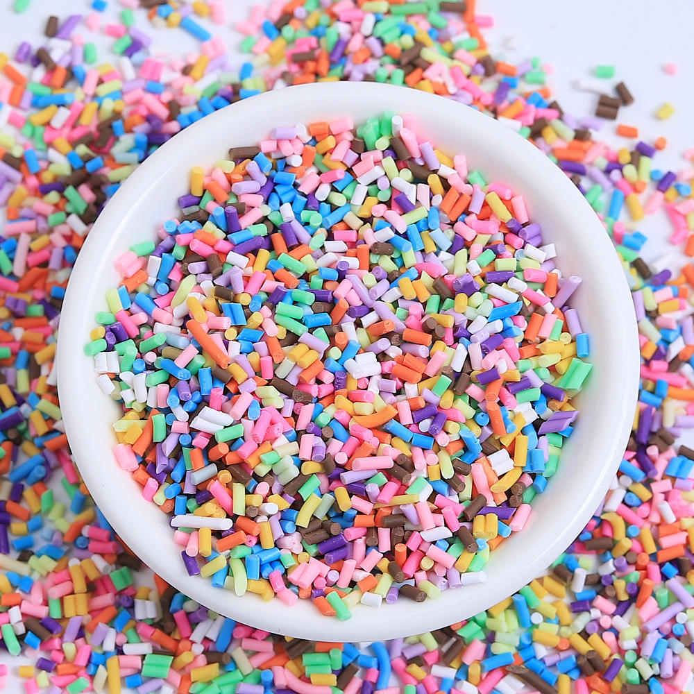 Pâte polymère souple, sachet de 10g - aiguille multicolore foncée