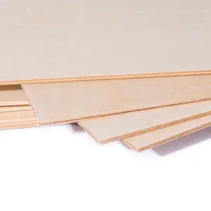 OEM ODM-tableros de 3 capas, 1,3mm, 2mm, hoja de madera contrachapada laminada de álamo, venta al por mayor