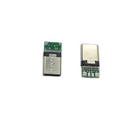Cargador de datos USB 3,0 3,1, conector macho tipo C, conector USB tipo C con PCB