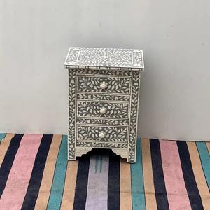 Premium Quality Bone Inlay <b>Storage</b> <b>Drawer</b> Console Elegant Handmade Wooden Furniture for Living Spaces At Factory Direct Price - Product Image 1