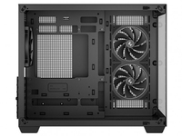 Gabinete para Juegos DeepCool CG330 Negro/Blanco, Torre Micro-ATX de 3120 mm, Ventiladores ARGB, Doble Cámara Panorámica, Acero SPCC, Vidrio Templado, USB 3.0