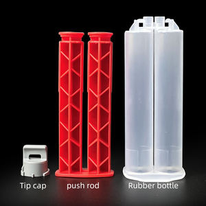 Seringue double en plastique 1:1 de 24 ml, distributeur d'adhésif époxy, <span class=keywords><strong>cartouche</strong></span> vide à double corps pour mélange de colle bi-composant AB - Product Image 3