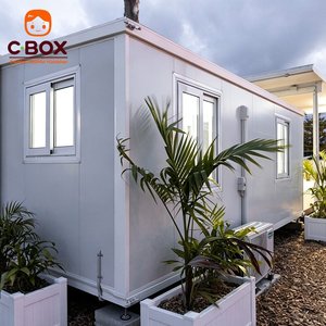 Cbox Venta al por Mayor Casa Contenedor Expandible de 20 pies con Doble Ala, Prefabricada, Modular, para Oficina, Apartamento o Residencia, con 2 Dormitorios - Product Image 1