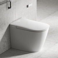 Nouvelle toilette intelligente monobloc avec bidet intégré, chasse d'eau automatique silencieuse et télécommande