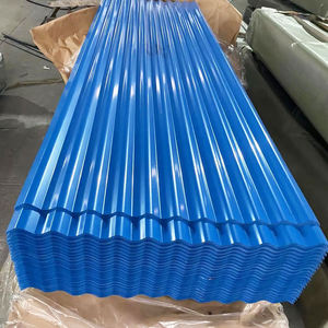 Tôles d'acier galvanisé ondulé prélaqué pour revêtement de sol <span class=keywords><strong>en</strong></span> béton, passerelles et toitures, épaisseur 0,12-0,5 mm - Product Image 1
