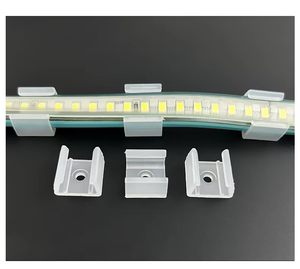 Easy Install LED Neon Flex Fixing Clips Clear <b>PVC</b> Retaining Clips for 2835 5050 SMD LED <b>Strip</b> Light Accessories Wholesale - Product Image 5
