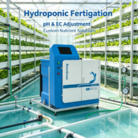 Système de Fertigation Tout-en-Un avec Réservoir de Mélange de 180L, Écran Tactile de 10 Pouces, Double Contrôle EC/pH et Télécommande 4G