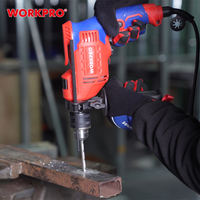 Perceuse à percussion électrique professionnelle WORKPRO 13 mm 710 W
