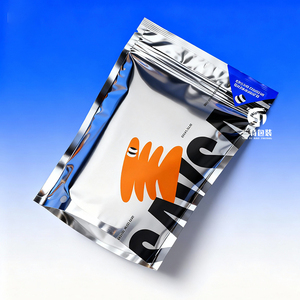 Aluminum Foil Packaging Bags | 3 Side Seal Slider Zipper Handle Reusable Bags for toy <b>accessories</b> - Product Image 6