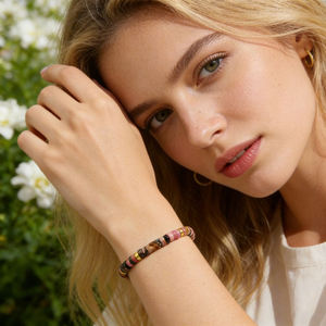 Pulsera de Cuentas Ajustable de Cuarzo Rosa para Mujer, Tendencia 2026, Cristal Rosa, Sanación, Amor Propio, Reiki, Piedra Energética, Regalo para el Día de la Madre - Product Image 2