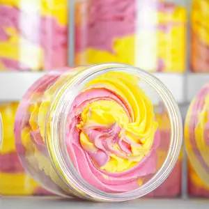 Pelembap tubuh wanita, Label es krim mentega tubuh aroma pelangi Unicorn dewasa