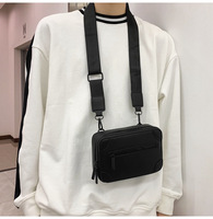 Sac bandoulière élégant pour homme, design décontracté de haute qualité, logo personnalisé, paillettes, imperméable, durable, nylon tendance