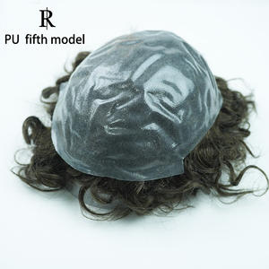 Extensions de cheveux indiennes Remy pour hommes Rich Hair, base en PU ultra-fine, nœuds invisibles, styles multi-vagues, vente directe d'usine - Product Image 5