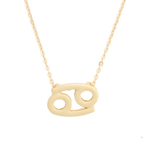 Commercio all'ingrosso in acciaio inox 18K oro placcato astrologia oroscopo <span class=keywords><strong>Ariete</strong></span> 12 zodiac pendenti di collana dei monili delle donne di fascino personalizzato - Product Image 3