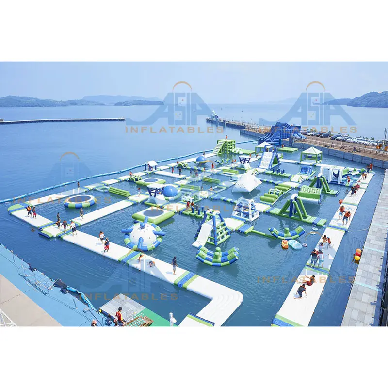 Jeu de parc aquatique pour adultes/parc aquatique flottant gonflable parc aquatique gonflable pour station/lac/océan