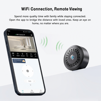 Caméra Intelligente 1080P avec Capteur CMOS, Mini Portable, Fixation Magnétique 360°, WiFi, Détection de Mouvement, Vision Nocturne IR, Cloud Domestique