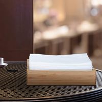 Serviettes en papier personnalisées en papier vierge de bois Airlaid pour les restaurants et les compagnies aériennes