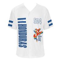 Honduras Baseball Softball Wear Beliebteste Logo Druck Großhandel Direkt vertrieb Benutzer definiertes Logo Honduras Baseball Jersey