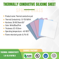 Coussin en silicone thermiquement conducteur OEM, matériau d'interface thermique haute performance pour l'électronique automobile et les appareils 5G