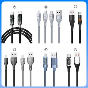 Cable de Carga Rápida USB-C 5A de Cobre Puro con Trenzado de Nailon de Alta <span class=keywords><strong>Calidad</strong></span>, Cables de Datos para iPhone, Computadoras y Dispositivos Móviles - Product Image 1