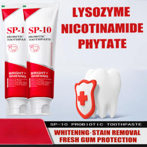 Pasta Dental Blanqueadora SP-10 con Probióticos para el Tratamiento del Mal Aliento, Elimina las Manchas Amarillas, Cuidado Bucal con Menta Fresca, 120g - Product Image 5