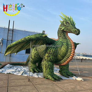 Riesiges Aufblasbares Dekorationsmodell Chinatown Pterosaurier Aufblasbarer Grüner Drache Dinosaurier zum Verkauf - Product Image 5