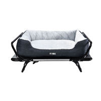 Lit surélevé confortable, pliable, de luxe, lavable, en fer massif, pour chien et animal domestique