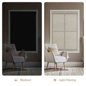 ZHENPIN 조명 필터 롤러 쉐이드 홈 오피스용 카세트 밸런스 자외선 차단 쉐이드가있는 무선 롤러 블라인드 - Product Image 3