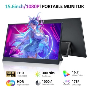 Écran portable USB de 15,6 pouces 1080P FHD Full HD pour jeux, extension d'écran pour ordinateur portable, moniteur portable mobile - Product Image 2