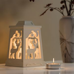 Alçı çimento noel şamdan silikon kalıp DIY geyik kar tanesi fener kalıp ev dekorasyon için uygun - Product Image 6
