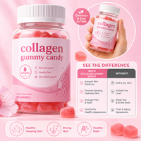 Gummies de Collagène Marque Blanche 60 Unités – Bonbons Gommeux au Collagène pour la Beauté, Soutien Peau, Cheveux et Ongles Sains – Vente en Gros OEM