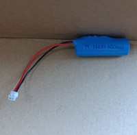 Batterie Li-ion rechargeable 3,7 V ICR 14430 650 mAh pour rasoir, appareil de beauté, brosse à dents électrique ICR14430
