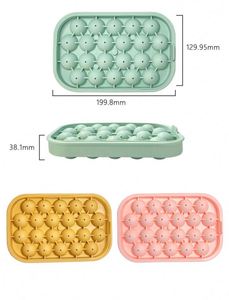 Moules à glaçons en silicone écologiques, forme carrée, avec couleurs personnalisables, sans BPA, étanches, outils pour la fabrication de crème glacée - Product Image 3