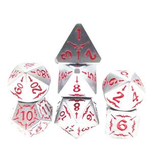 Ensemble de dés DND vintage dorés, motif gothique à épines, comprend des dés polyédriques <span class=keywords><strong>en</strong></span> métal D4-D20 pour les joueurs de jeux de rôle TRPG - Product Image 5