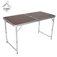 Table pliante en bois de hêtre, portable, avec LOGO personnalisé, pour le camping, la valise, le pique-nique, rouleau d'œufs, 120cm, vente en gros, usine