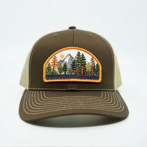 Gorras Trucker para Hombre con Logotipo Grande Bordado, Gorra Trucker Verde con Visera Curva Pequeña, Gorras de Malla Personalizadas con Logotipo - Product Image 6