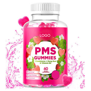 OEM Suplemento para mujeres Vegan Friendly Promueve el estado de ánimo y el bienestar <span class=keywords><strong>Mente</strong></span> saludable y el cuerpo Promueve la piel clara PMS Vitamins Gummies - Product Image 1