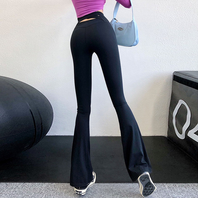 Spring and Autumn Gentle Yoga Pants for Women, Thin High-waisted, Belt-cinching, Hip-lifting, Slimming Shark Pants