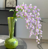 Rangkaian Bunga Hydrangea Mawar Buatan Tiruan Realistis Tahan UV Perlengkapan Pernikahan Dekorasi Rumah untuk Hari Valentine