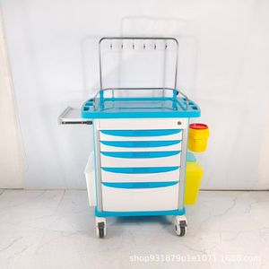Carrito de Tratamiento ABS con 4 Ruedas, Multifuncional, Mobiliario Hospitalario, Vehículo Médico para Enfermería y Uso de Emergencia - Product Image 5